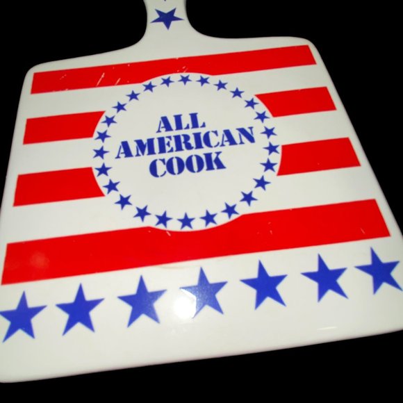 Ceramic Trivet All American Cook US Flag Kitchen *read* - Picture 2 of 4